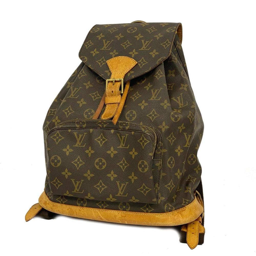 Louis Vuitton Backpack Monogram Montsouris GM M51135 Brown Women's